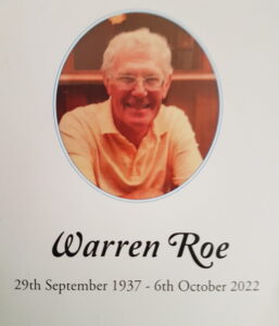 Warren Roe RIP